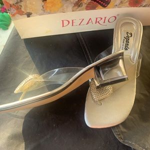 Demario sandals, slip-on, low pumps sz. 6